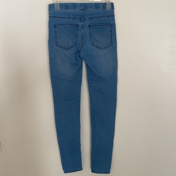 H&M cotton blend two pockets blue jeans stretch leggings size 6US - Picture 4 of 6